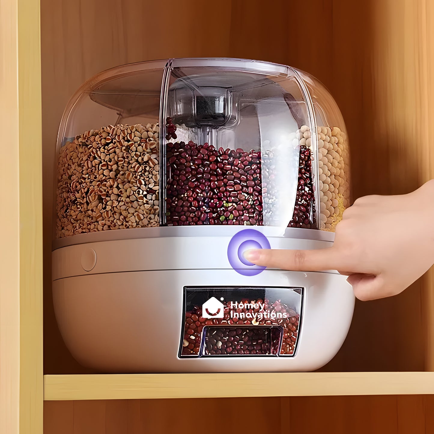 Homgud™ 6-Grid Rotating Grain Dispenser