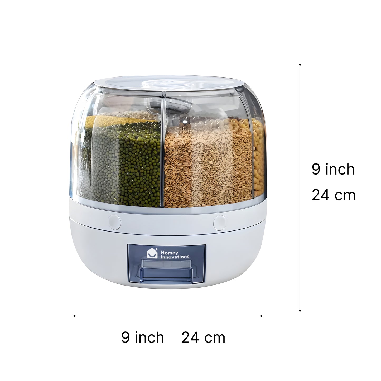 Homgud™ 6-Grid Rotating Grain Dispenser